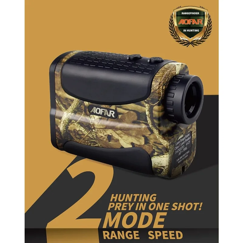 HX-700N Hunting Range Finder 700 Yards Waterproof Archery Rangefinder for Bow Hunting with Range and Speed Mode