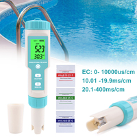 Aquariums PH Meter, 7 in 1 PH/TDS/EC/ORP/Salinity /S. G/Temperature Meter C-600 Water Quality Tester for Drinking Water