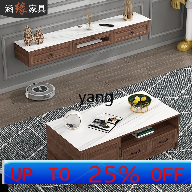 

Lmm легкий роскошный подвесной шкаф для телевизора из каменной плиты, комбинация журнального столика, простой подвесной шкаф для телевизора