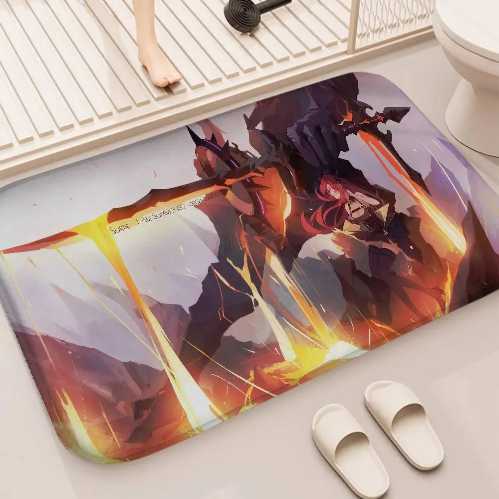 

A-Arknights COOL Floor Mat Printed Large Carpets Room And Bedroom Carpets Bathroom Anti Slip Door MATS Small Carpets