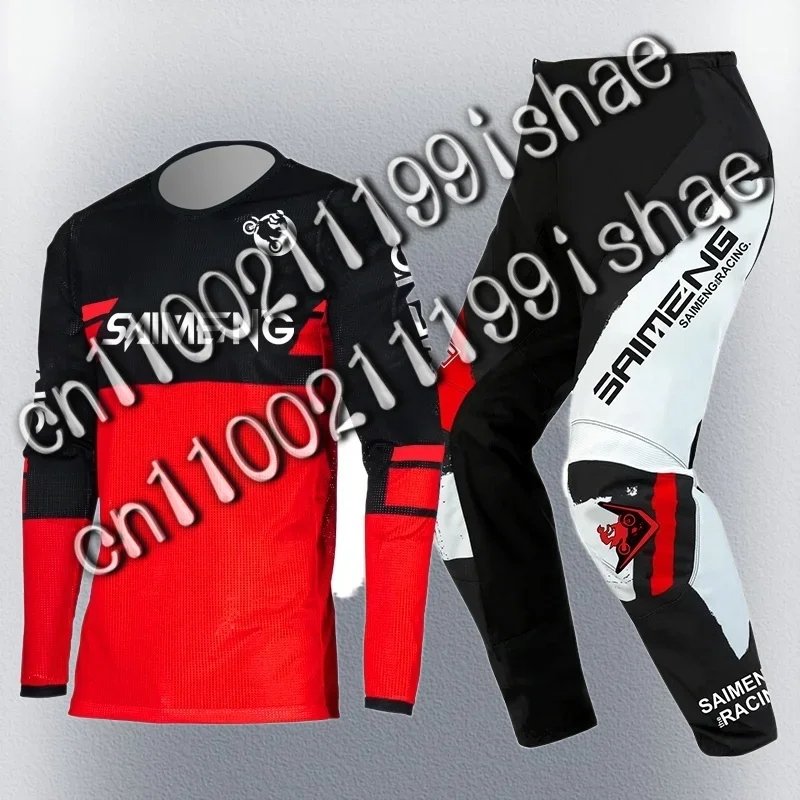 

Motocross Gear Set Adult Off-road Cross MX MTB Enduro Mens Kits Women Motorcycle Combo Green Blue Red Yellow Black Jersey Pant