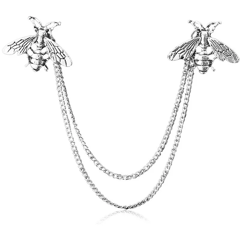 Neue Vintage Luxus Biene Brosche Pins für Männer und Frauen Quaste Revers Pin Anzug Hemd Abzeichen Zubehör Mode Schmuck Geschenke – Detail 2