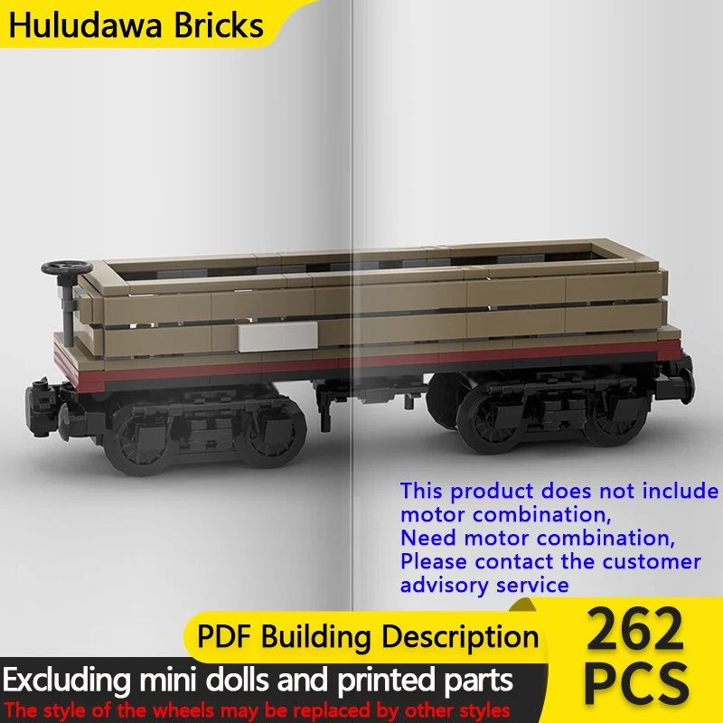 

Модель городской автомобиль MOC, строительные кирпичи, железная дорога, грузовой автомобиль с открытым верхом, модульная технология, детские праздничные подарки, сборные игрушки, костюм