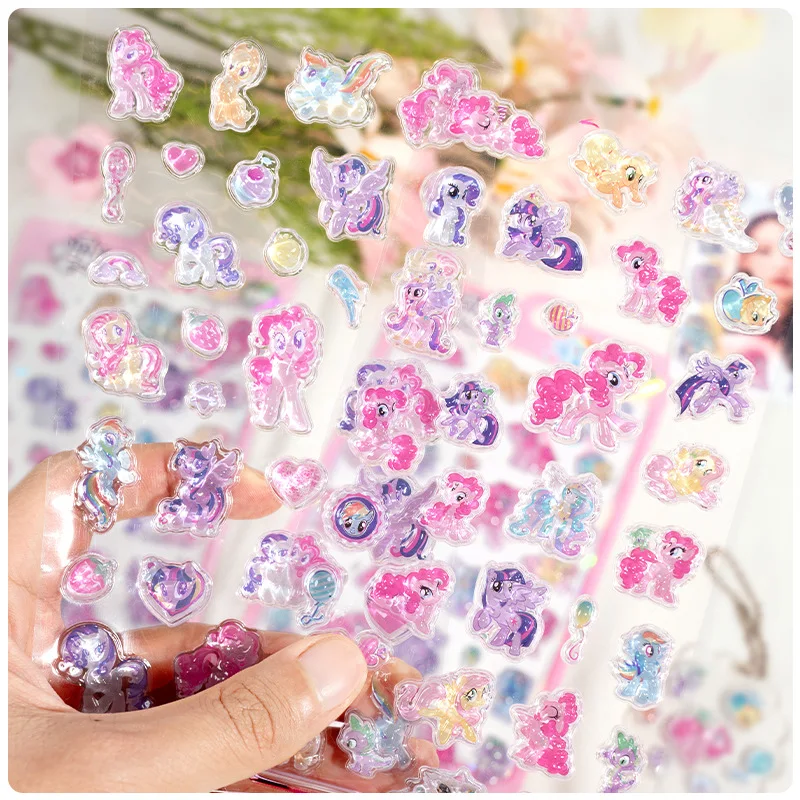 بلدي ليتل الماعز ثلاثية الأبعاد ملصقات كريستال الاطفال جديد أنيمي يونيكورن هلام المقرب الفتيات دفتر صندوق الأمتعة الديكور ألعاب أطفال هدية #2