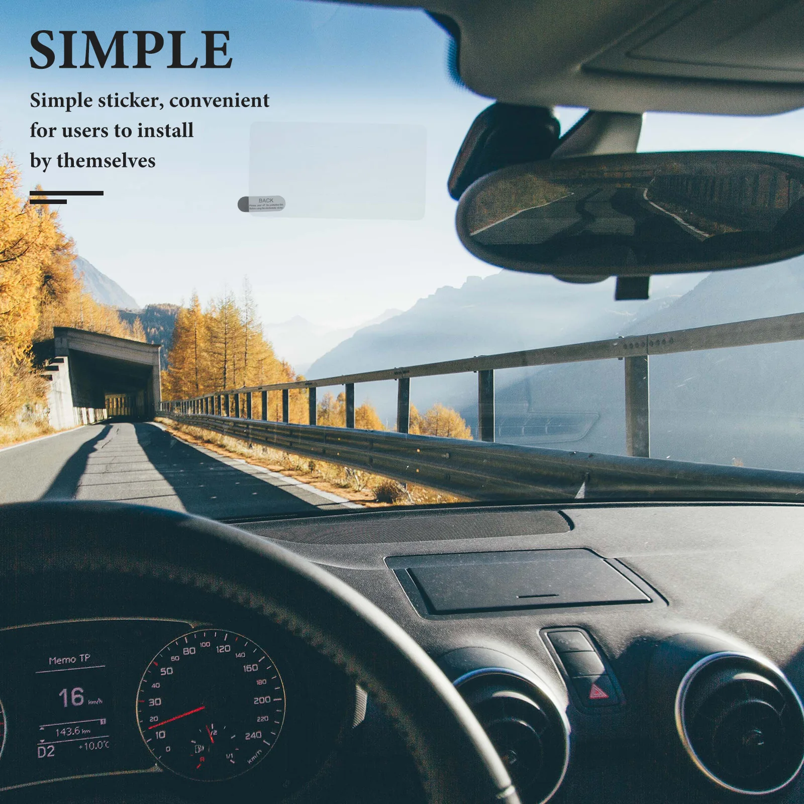 

12 Sheets Driving Recorder Sticker Stickers Dashcam Windshield Car Window Mount Adhesive The Pet Static