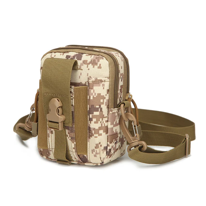 DulMolle-Sac banane pour homme, sacs initiés, étui militaire pour téléphone portable, portefeuille camouflage, étanche, camping, chasse, poudres EDC