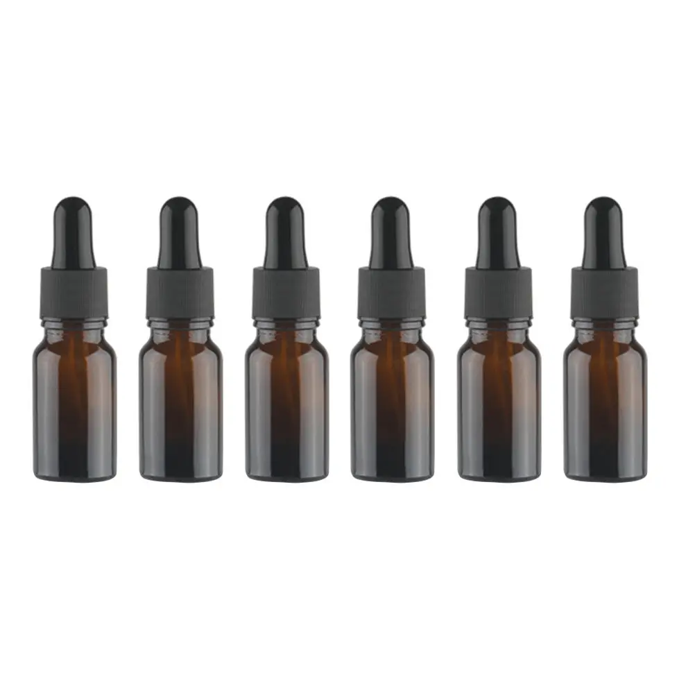 12Pcs Essential Oil Bottles Glass Refillable Dropper Container Perfect for Travel Sample Liquid Storage Perfume Oil Bottle