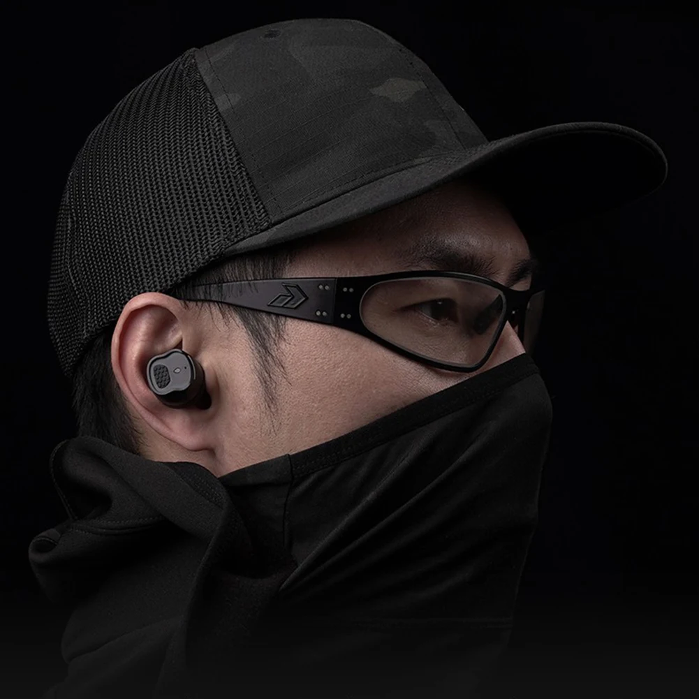 Bluetooth-Compatible 5.3 Electronic Earbuds 26dB Noise Reduction Noise Cancelling Earbuds USB Charging for Gun Range Hunting