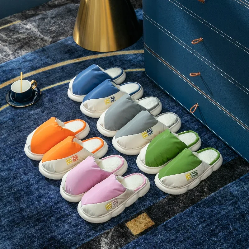 Casual Fluffy รองเท้าแตะผู้หญิง House Flats Plush Designer แพลตฟอร์มฤดูหนาวรองเท้าสุภาพสตรี Elegant Home Warm รองเท้าแฟชั่นขนาดใหญ่