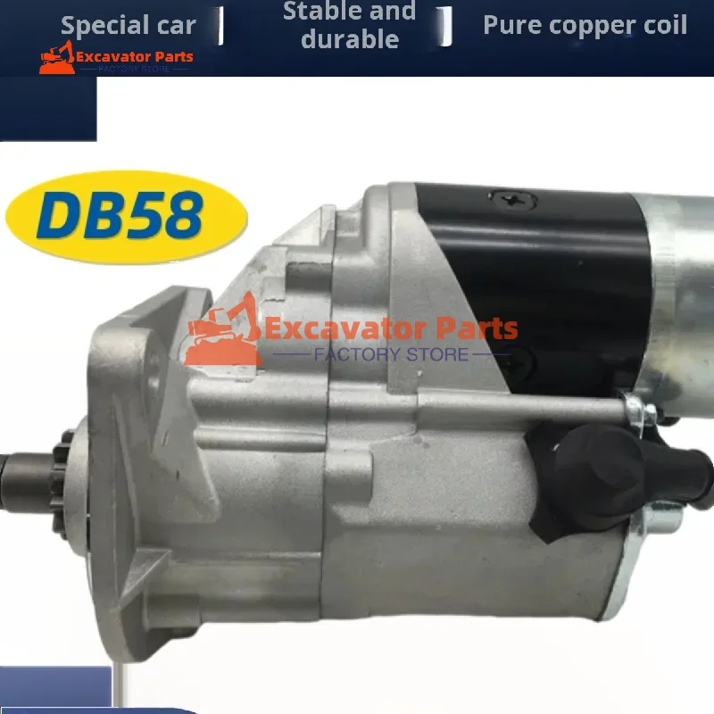 For Doosan dx daewoo dh DH150 200 215 220 225-5-7/DB58 Engine Starting Motor Excavator Parts