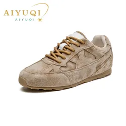 AIYUQI Women German Training Shoes 2026 New Flat Lace-up Sneakers Women Fashion Anti-slip Running Casual Shoes For Women