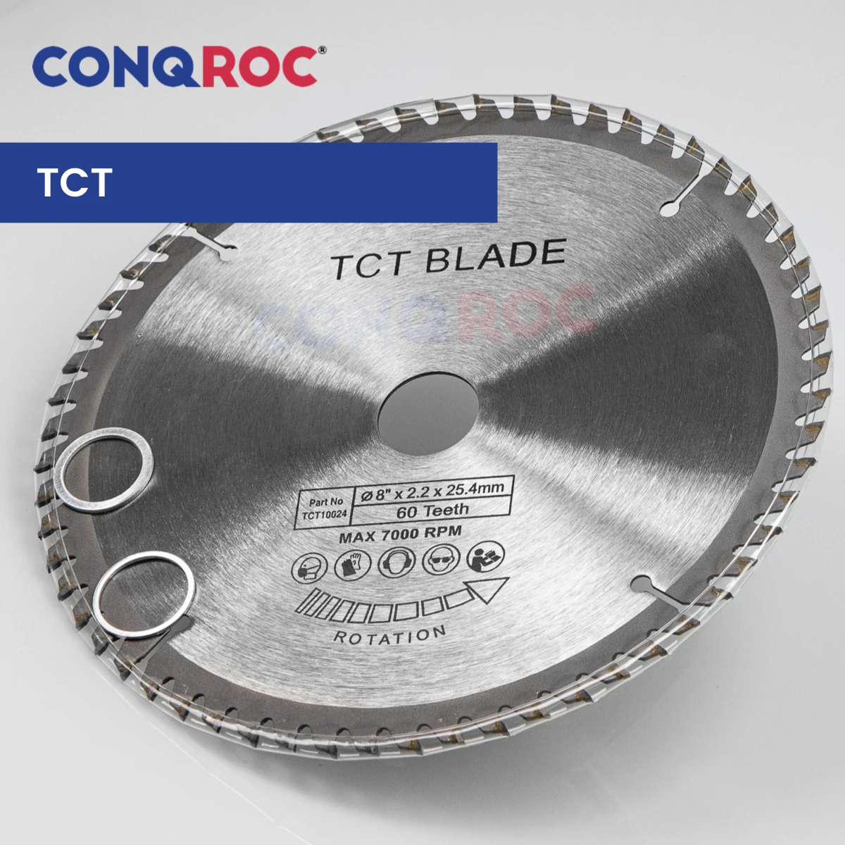 200X25.4Mm TCT ใบเลื่อยวงเดือน8-Inch ทังสเตนคาร์ไบด์ Tipped ตัดไม้ Disc