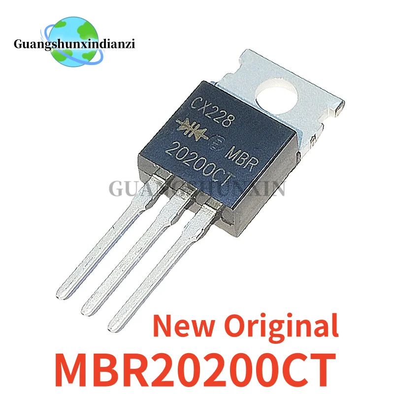 10-20-50PCS นําเข้าต้นฉบับ MBR MBR20200CT MBR20200 MBR20200C 20200CT TO-220 20A 200V ไดโอด Schottky