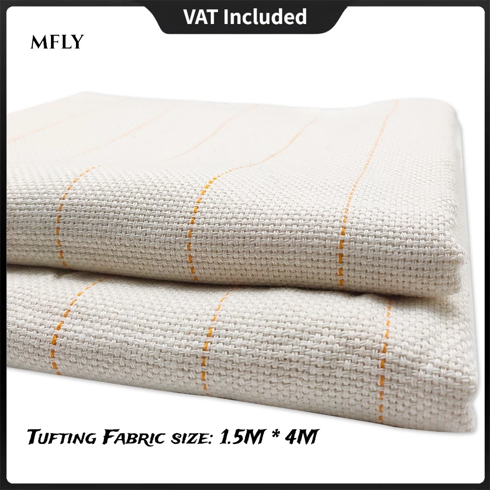 1,5*4 Meter Mönchstuch Tufting-Gewebe mit Markierungslinien zum Herstellen von Kleidungsstücken DIY Mönchstuch Teppich Wandteppich Teppichherstellung Nadelarbeit
