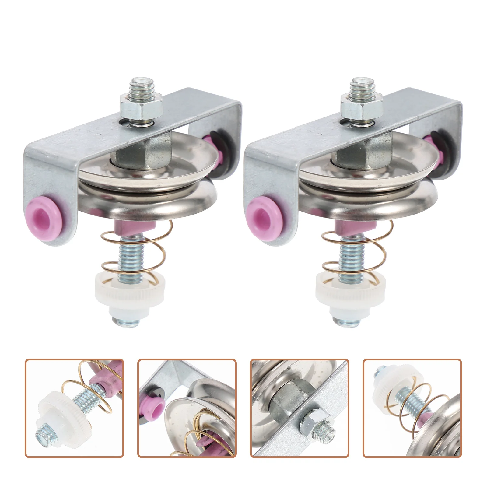 2 Pcs Manual Ribbon Tensioner Sewing Machine Cleaning Plastic Frame Drawing Mill Sawing Accessories