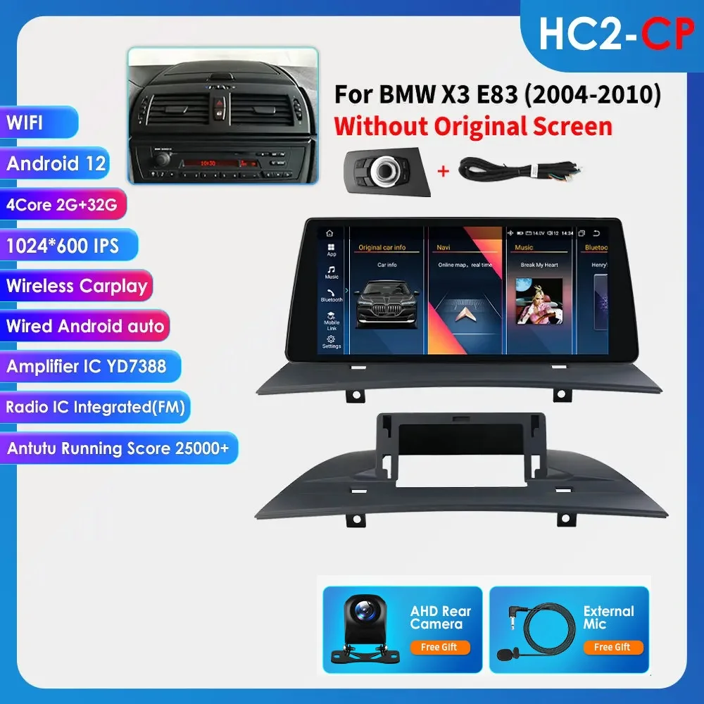 Hizpo 10.25 Inch Auto Intelligente Systemen voor BMW X3 E83 2004-2010 Android Auto Carplay Multimedia Video Player GPS Autoradio DSP