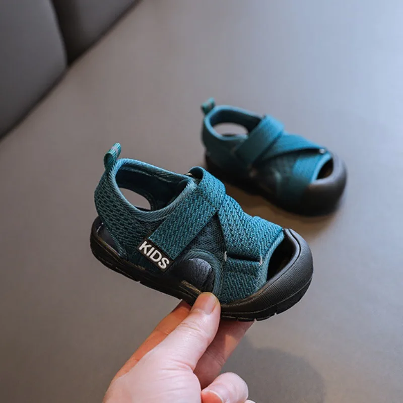 

Boy Sandals 2025summer New Baby Walking Shoes Soft Sole Girls' Sandals Mesh Shoes Children's Sandals Versatile Children's Shoes