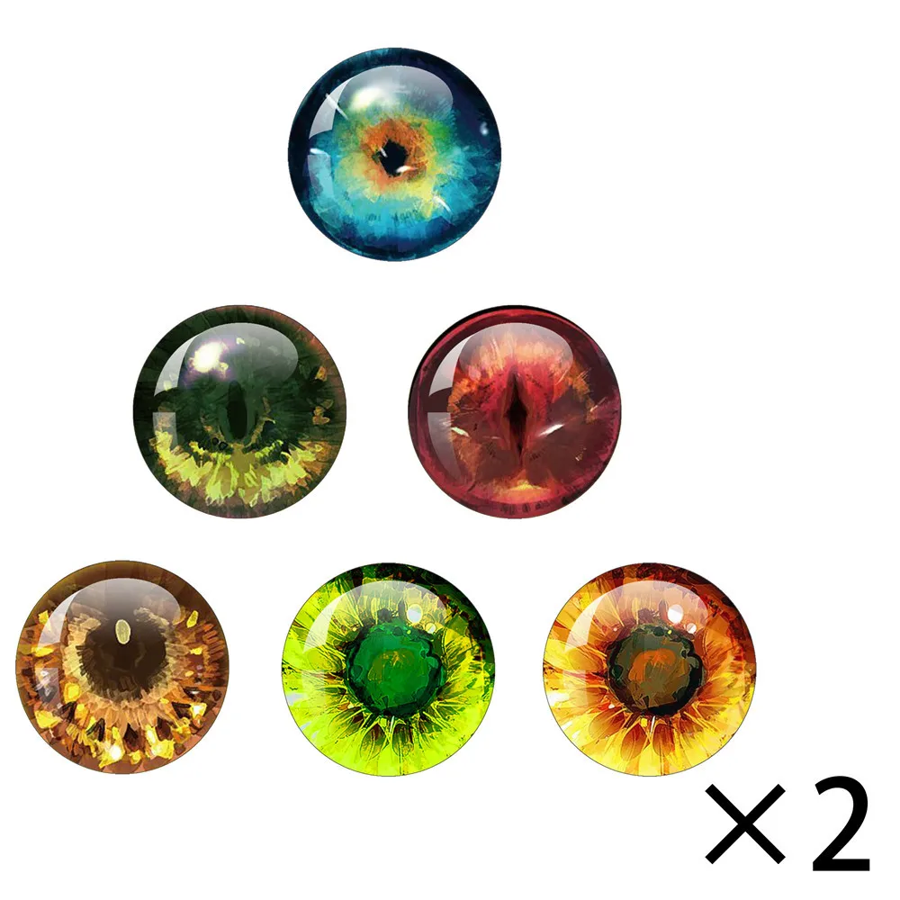 แก้วตา Cabochon10MM-40MM รอบโดม Dragon Cat Eye ของเล่น DIY เครื่องประดับอุปกรณ์เสริมผสมนักเรียน Eye Cameo ของขวัญเพื่อน