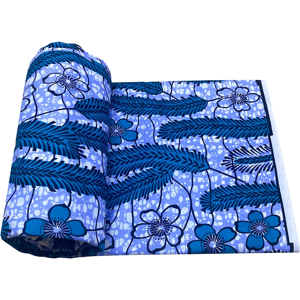 Hot Selling 6 Yard Ankara Wax Fabric High Quality African Wax Print Fabric for Handmade DIY Women's Clothing