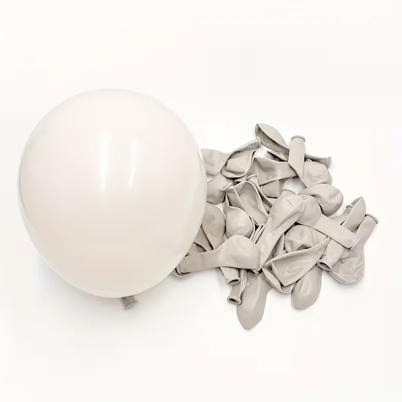 135-teiliges Braun-Sand-Weiß Ballongirlanden-Set 5/10/18 Zoll Dunkelbraune Latex-Ballons Bogen-Kit für Geburtstag Hochzeit Party Babyparty Dekoration – Detail 4
