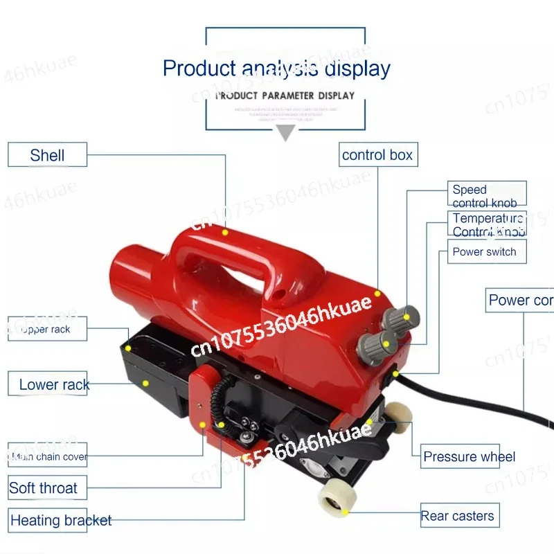 

Рекламный сварочный аппарат для геомембраны 220 В: инструмент с горячим клином, идеально подходящий для ремонта лайнеров для пруда и оборудования для сварки листов.