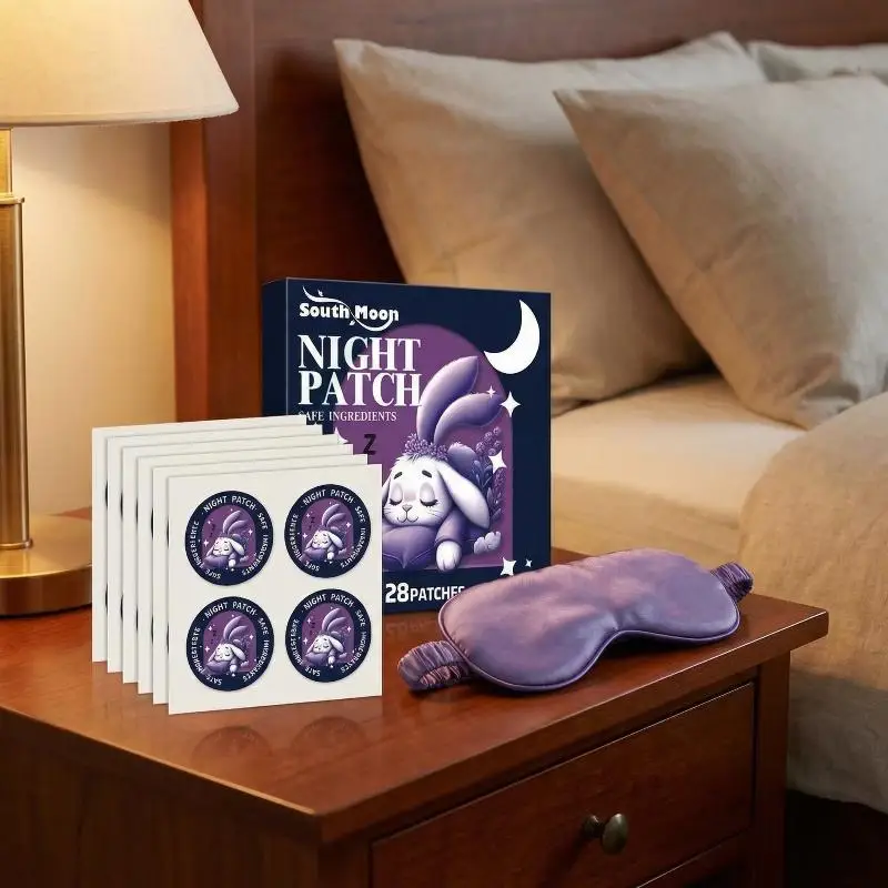 Cartoon Sleep Patch 28pcs Night Patch Help Relieve Stress Improve Deep Sleep Gentle On Skin Home Bedroom Aid