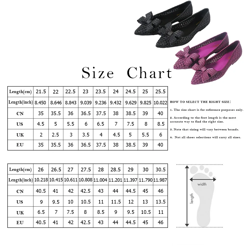 

1 пара пляжных туфель с острым носком и открытым бантом, водонепроницаемая удобная женская обувь на плоском каблуке, фиолетовый размер 40, 25 см, 8us 5,5uk 39eu