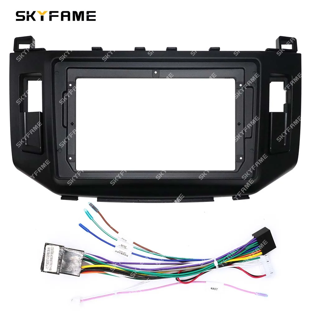 SKYFAME Car Frame Fascia Adapter Decoder Android Radio Dash Fitting Panel Kit For Beiqi Baic Magic Speed H2 H2V Weiwang M20 M30