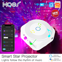 WiFi Tuya Smart Star Projector Galaxy Laser Starry Sky Projector Waving Night Light Colorful APP Wireless Control Alexa Google