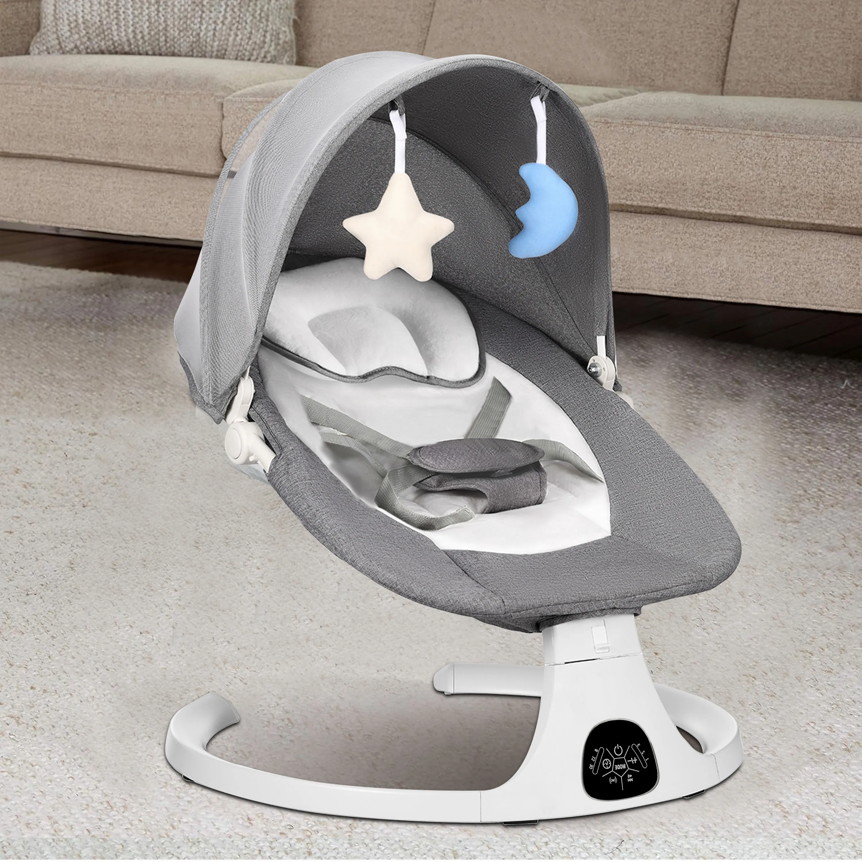 

【DEAREST】Electric Baby Swing & Rocking Chair with Smart Control, Removable Washable Fabric, multifunction Comfort