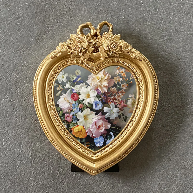 

Mutihome Home Decor Items European Relief Bow Resin Picture Frame Decorative Painting Mural Photo Frame Home Decoration