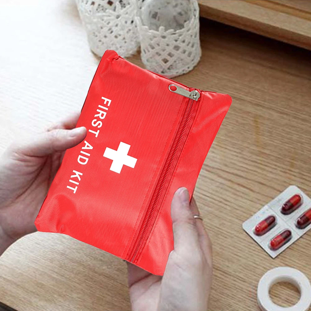 

Mini First Aid Pouch Small Emergency Medicine Storage Bag First Aid Kit Empty Bag for Outdoor Camping Hiking Travel Emergency