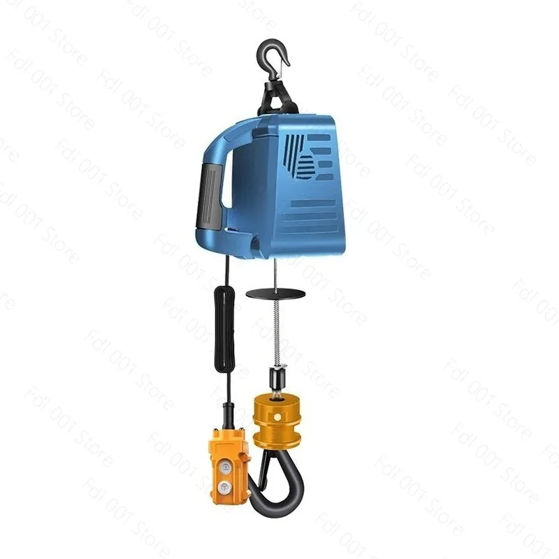 Micro Electric Hoist 220V Small Elevator Remote Control Portable Hoist Portable Electric Small Winch Lifting Traction