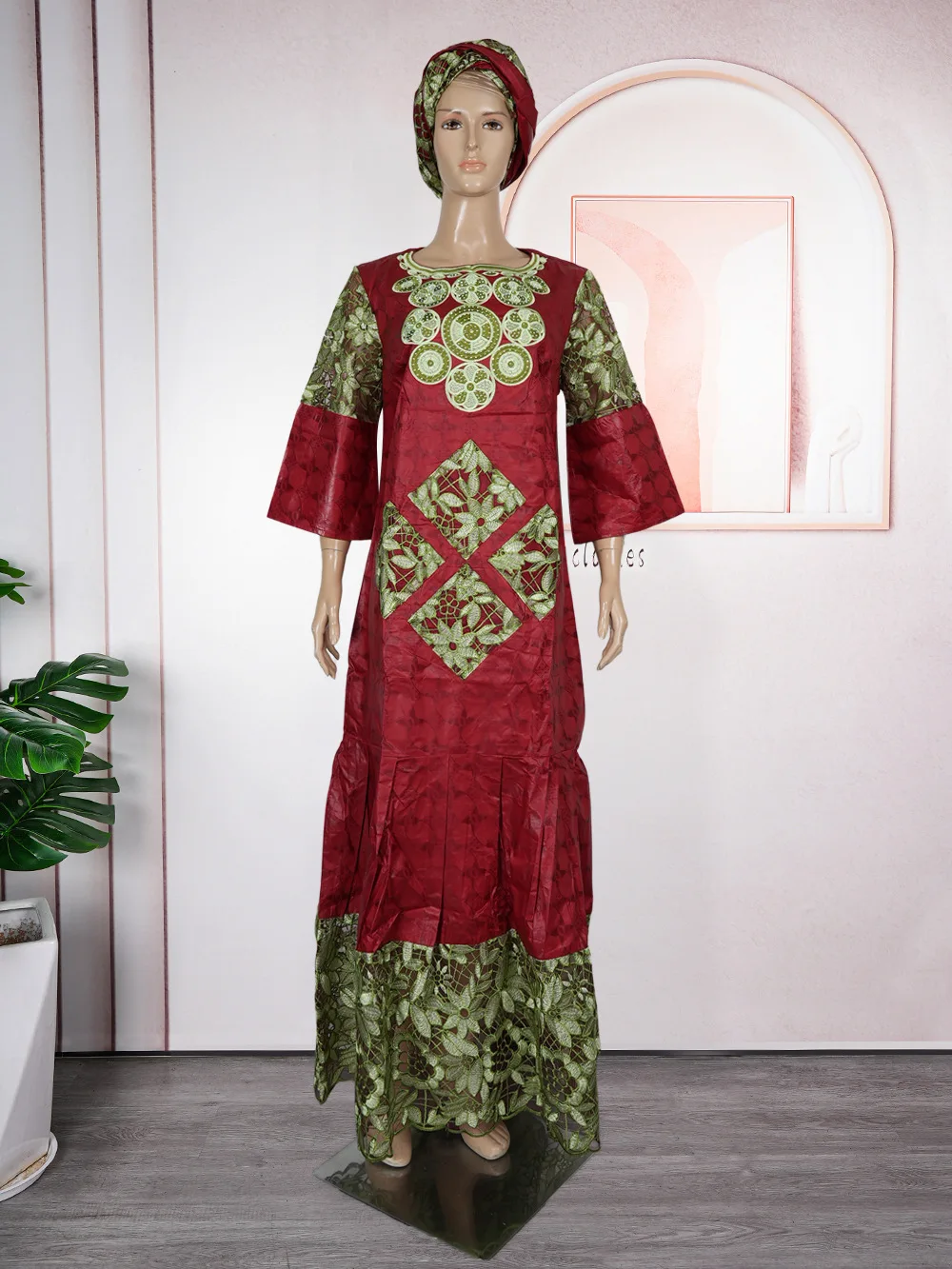 

Элегантные африканские платья для женщин, традиционная одежда Дашики, кружевное платье с вышивкой в Анкаре, длинное платье больших размеров для свадебной вечеринки