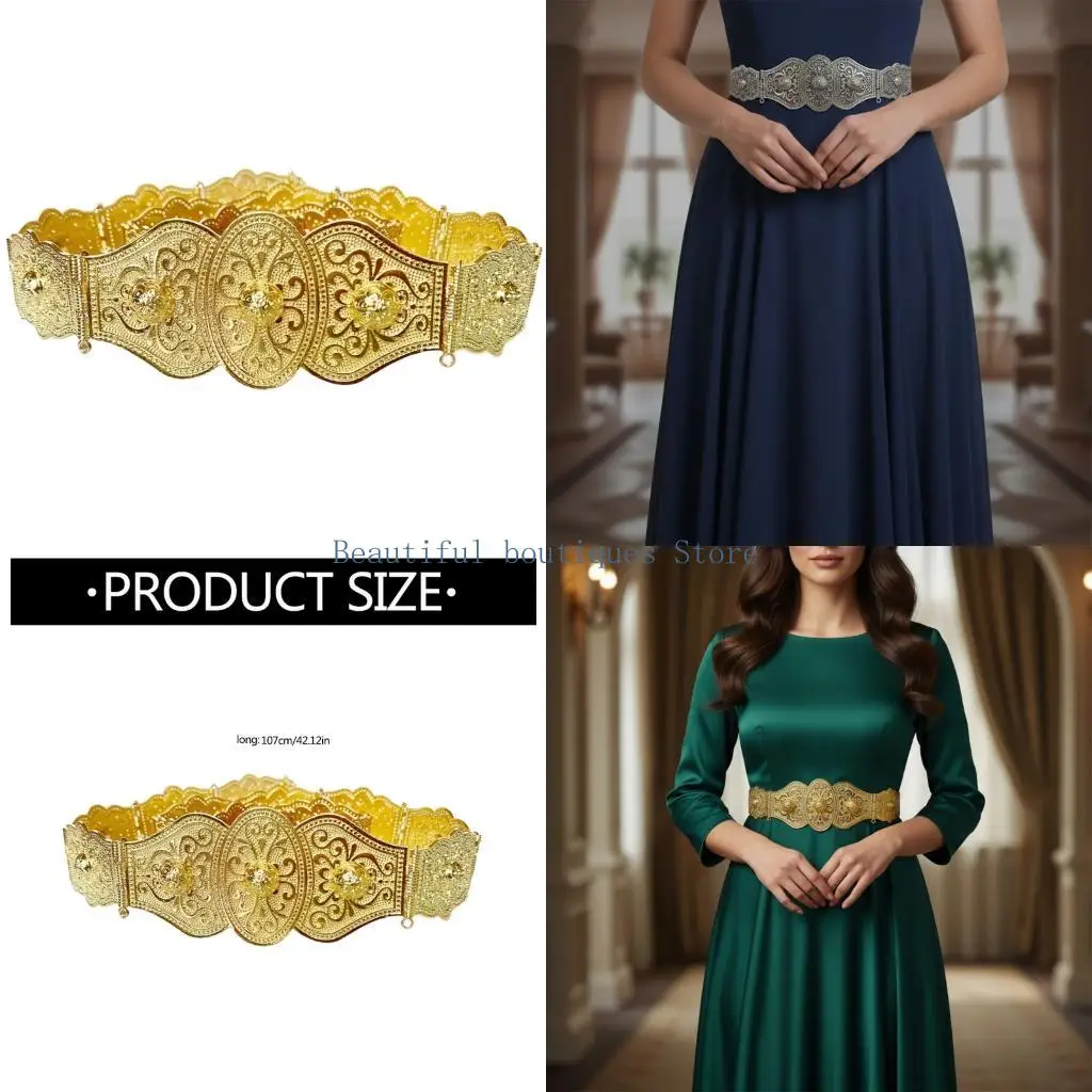 u4lf-traditional-waist-chain-carved-floral-charm-for-ethnic-wedding-fashion-accessory