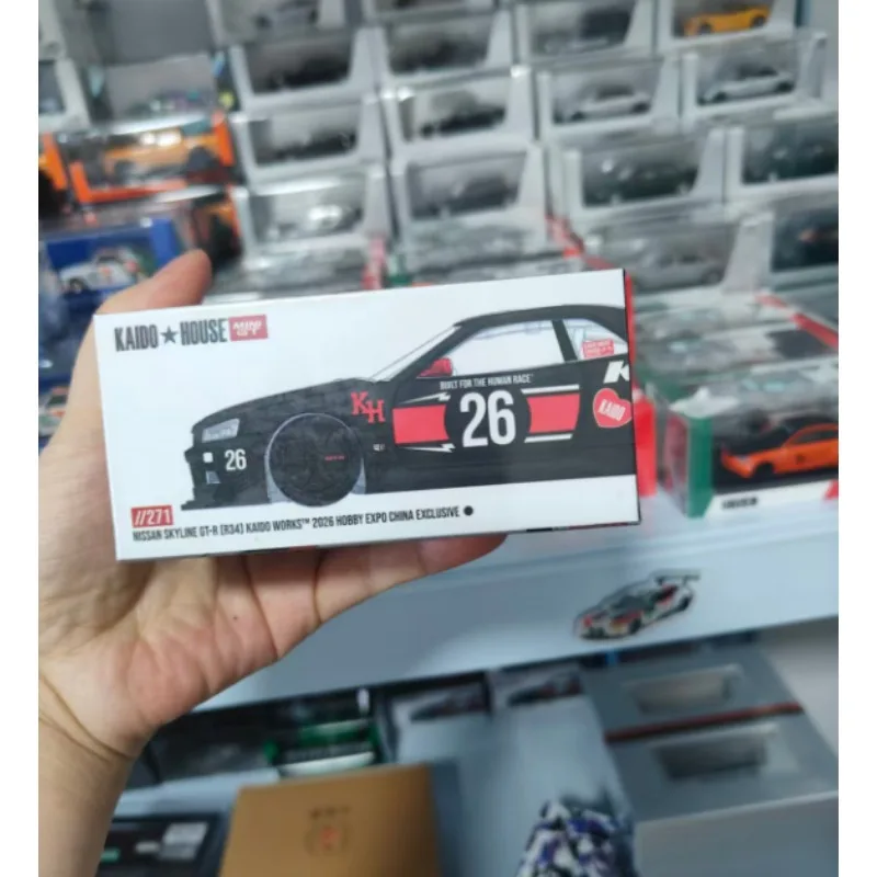 

2026 HEC Beijing Exhibition Exclusive Item, KAIIDO HOUSE Nissan Skyline GT-R [R34] Alloy Cast Car Model, Adult Collectible.