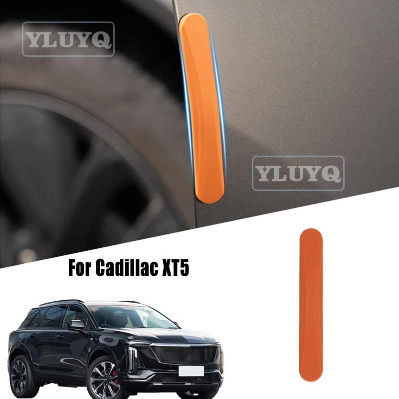 

Для Cadillac XT5 автомобильные дверные полоски для предотвращения столкновений, скрытые силиконовые защитные полосы, автозапчасти