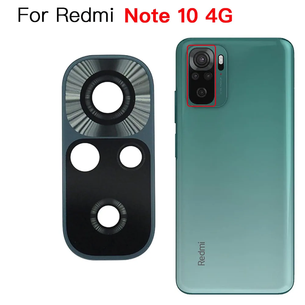 Back Rear Camera Glass Lens Replacement For Xiaomi Redmi Note 9 9s 10 10s Pro With Double Sided Adhesive , Repair Tools