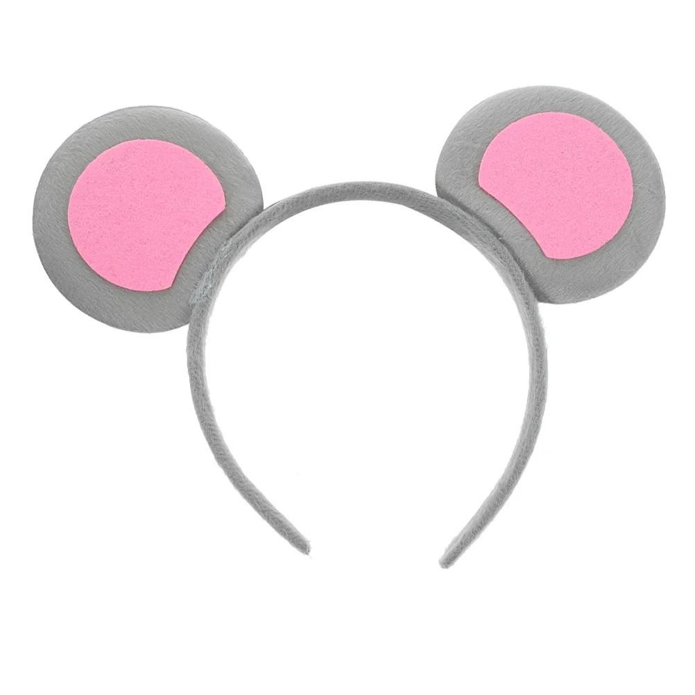 Animal Costume Headpiece Mouse Ears Hairband Headband for Dress up Halloween Hoop Kids Child