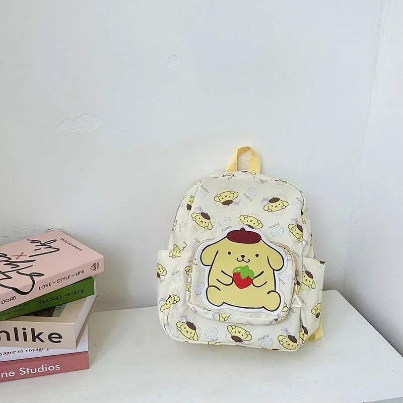 Sanrio Hello Kitty Kuromi Melody Pochacco Cinnamoroll Backpack School Bag Kids Boy Girl Cute Satchel Kawaii Casual Knapsack