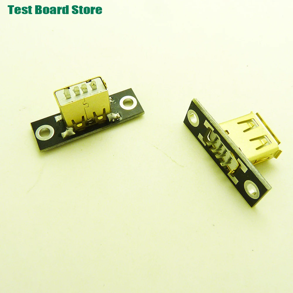 

USB female ear baffle 2.0 data charging cable USB female fixing plate panel cable female socket interface socket