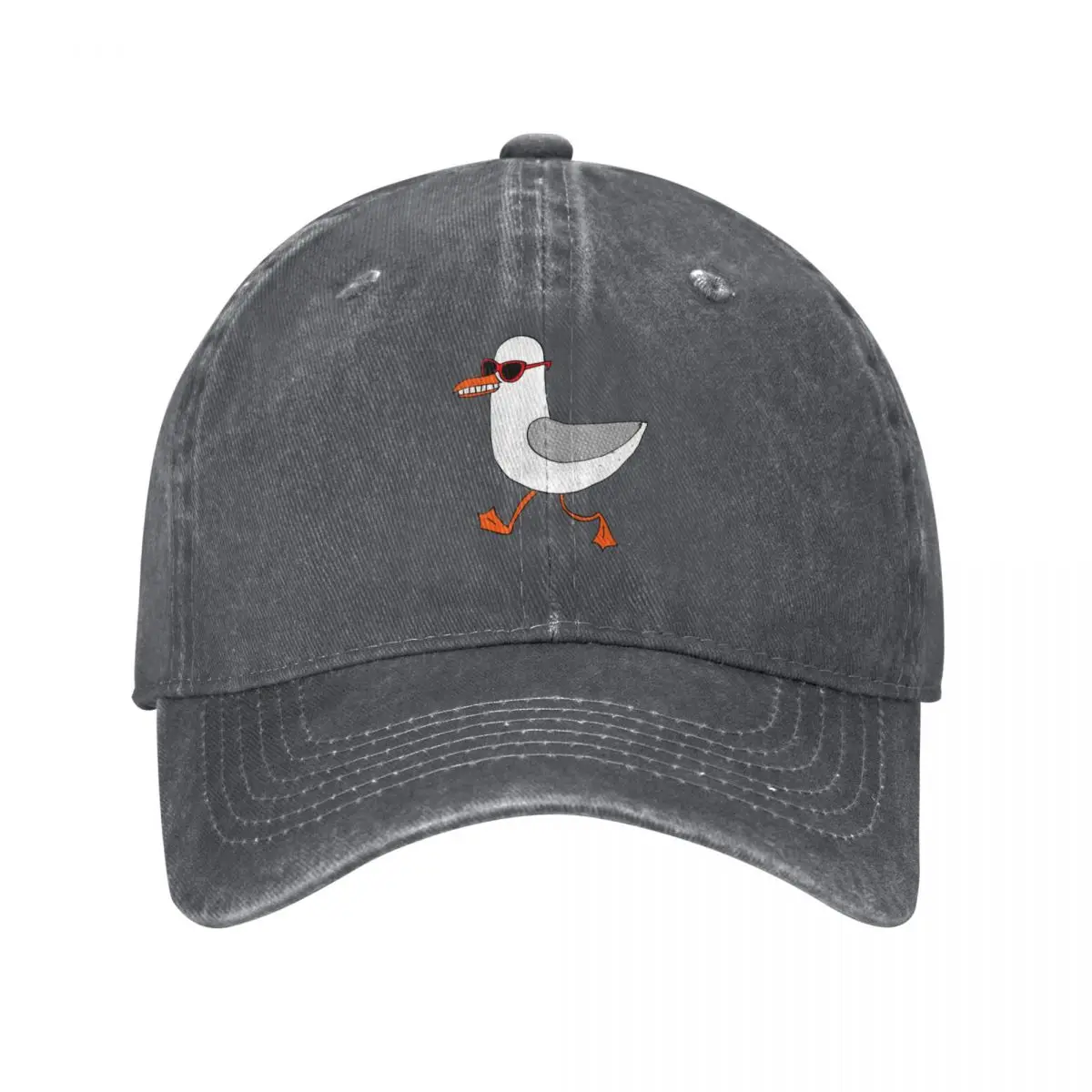 Seagulls doing stuff Baseball Cap Rave Military Cap Man Hats Woman Men's