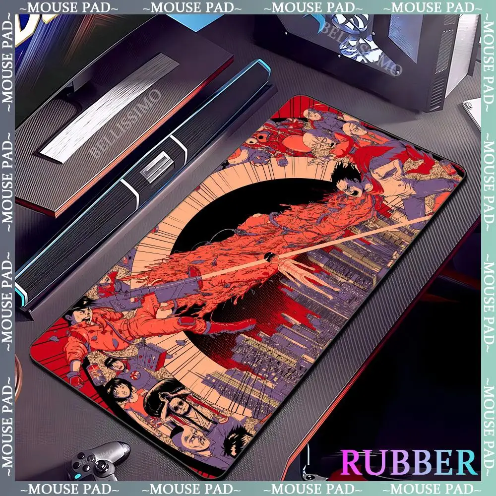 A-AKIRA oversized mouse pad anime game computer pad cool mouse pads keyboard table carpet lock edge rubber non-slip keyboard pad