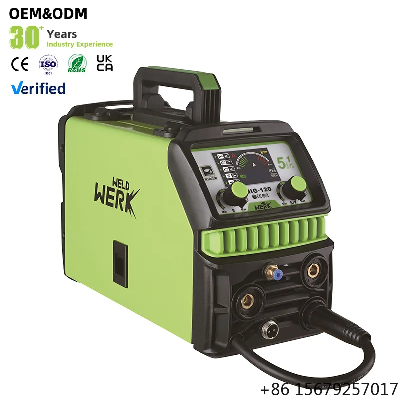 High Quality Efficient 3 in 1 MIG/MMA/LIFT TIG Gas and Gasless Type DC Flux Core Welder IGBT Inverter Portable Welding Machine