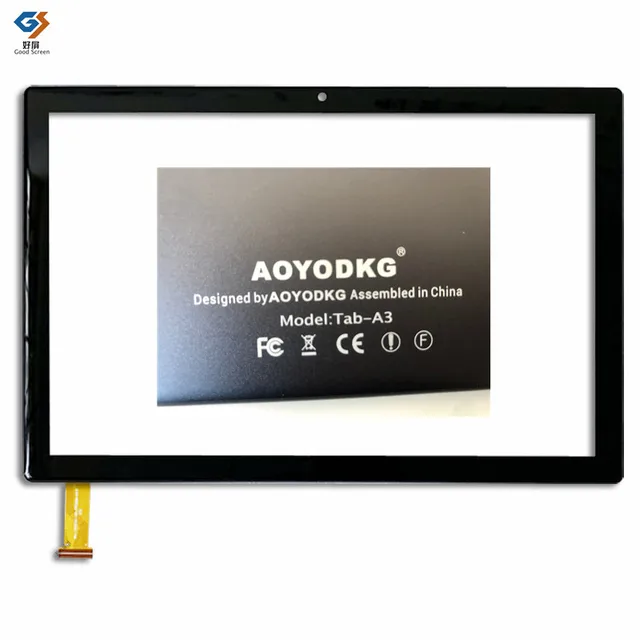 Nowy 10,1-calowy czarny dla Aoyodkg Tab-A3 Tablet Pojemnościowy ekran dotykowy Digitizer Czujnik Zewnętrzny szklany panel ANGS-CTP- 101647   A0