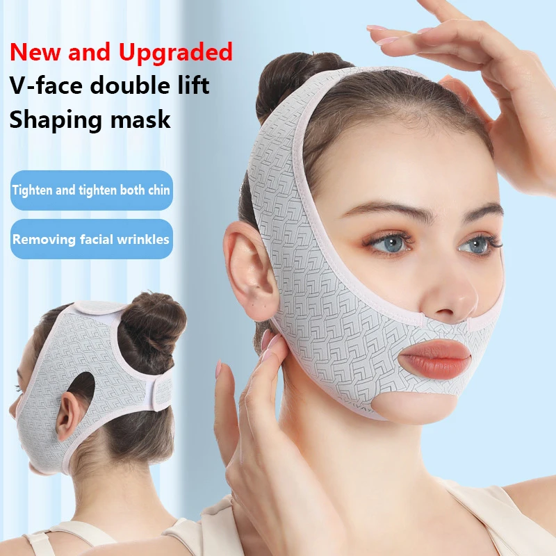 Face Lift V Shaper Masker Gezichts Afslanken Bandage Kin Wang Lift Up Riem Anti Rimpel Riem Schoonheid Nek Dunne Lift Gezichtsverzorging Tools