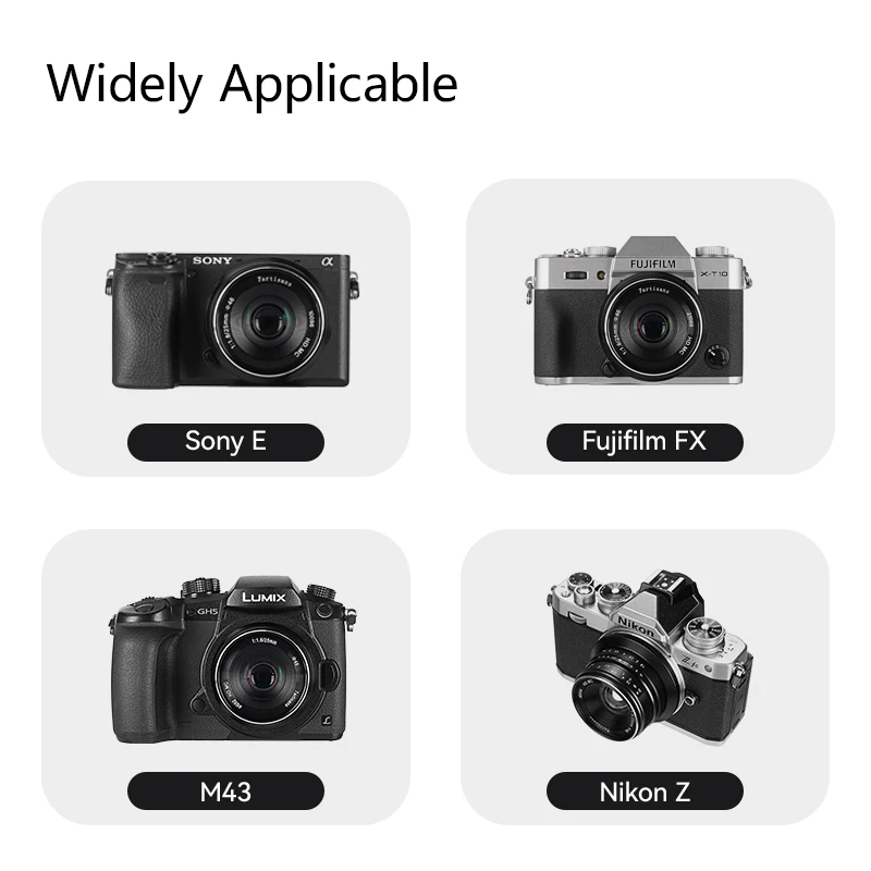 7artisans 25mm F1.8 APS-C Obiettivo a focale fissa manuale a grande apertura per Sony E ZEV10 A6400 A6500 NEX-3 Fujifx X-A1/X-A2 X-T1 X-T4 X-H2 Olympus e Panasonic M4/3 E-PL1/E-PL2 E-M1 GH1/GH2 Lumix G85 Nikon Z Z50/ZF