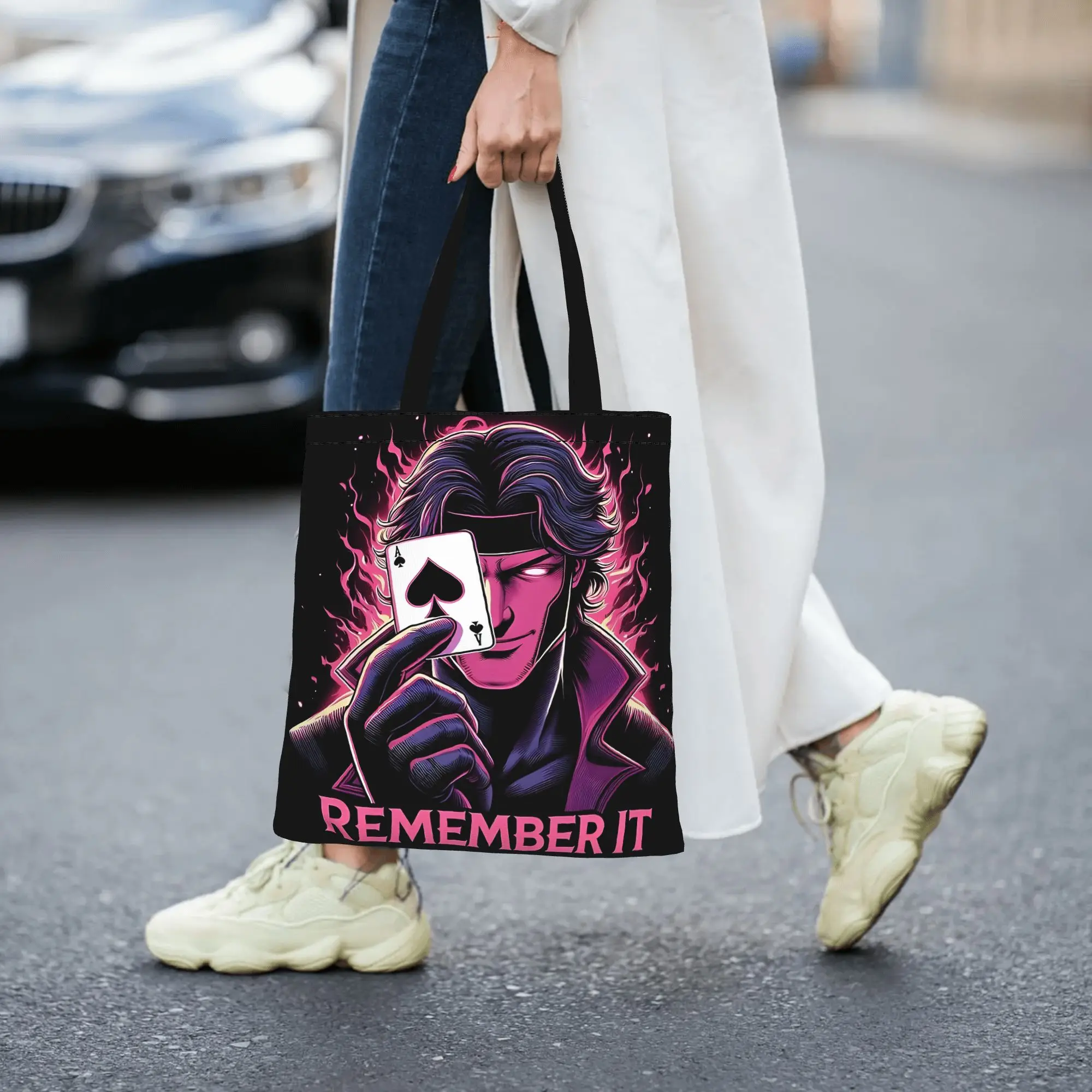 

Fashion shopping bag Daily commute Gambit Remember It Canvas Marvel Marvel Canvas Tote Bag Women'S Shoulder Handbag