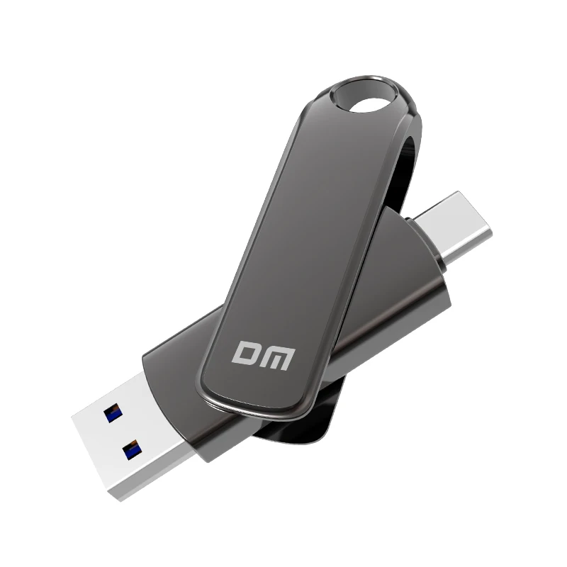 DM Solid Flash Drive with Dual Port Type C 128GB 256GB 512GB FS530 Transfer speed upto 500MB/S