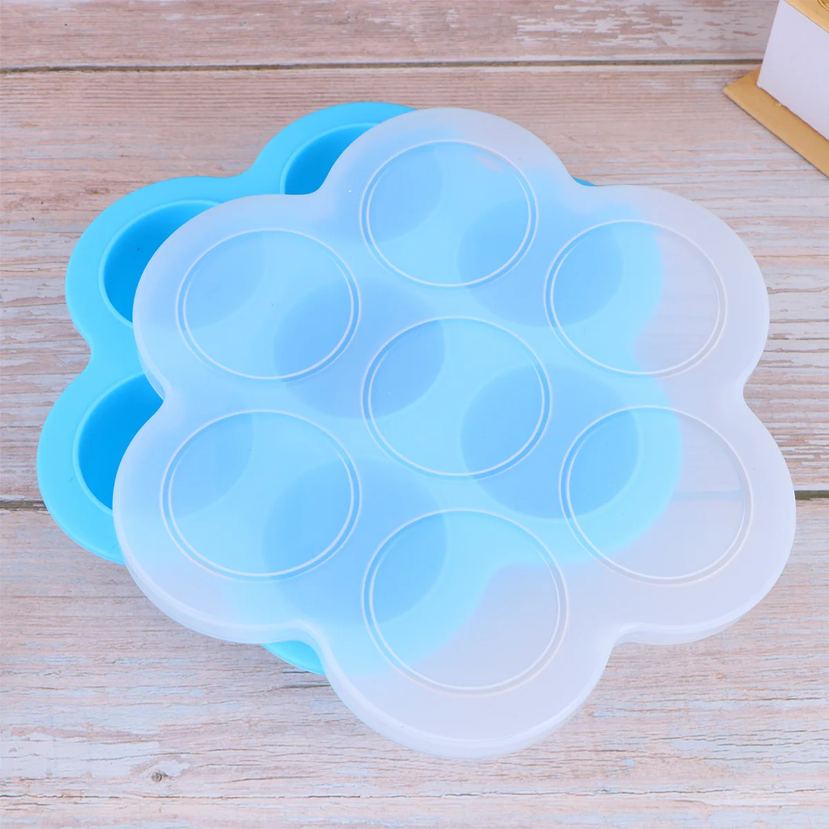 

7 Cavities Baby Food Storage Tray 200G Premium Silicone Container Tray Freezer Microwave Oven Safe Clip-on Keeper